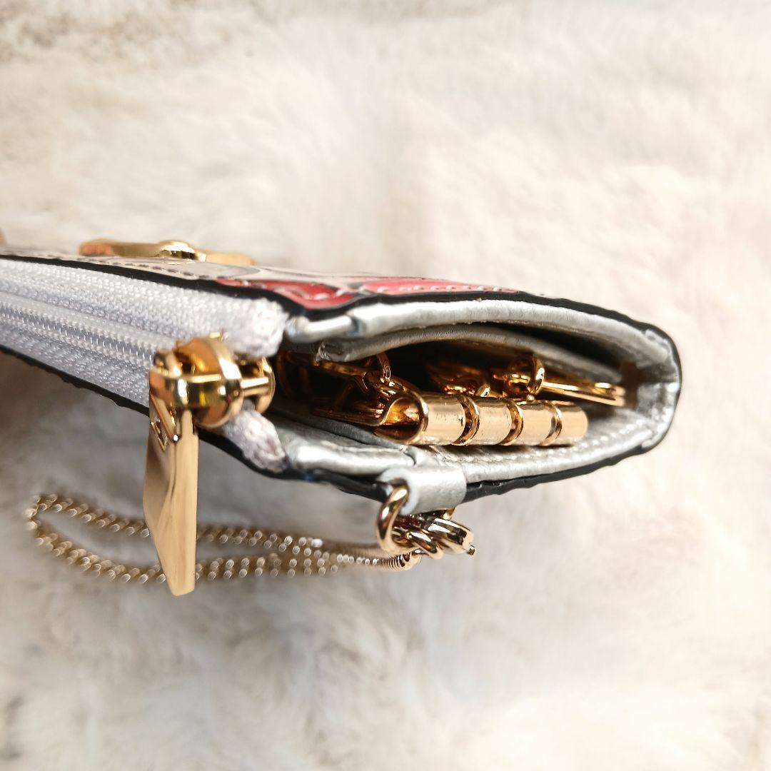 未使用　ATAO キーケース ベル ハッピーヴィトロ プラチナグラス ハート