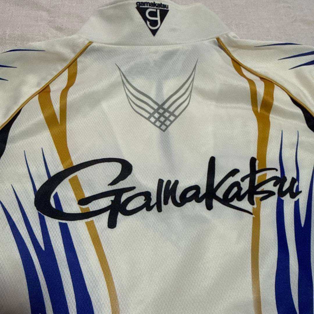 【激レア】がまかつ　GM-3503 2WAYプリントジップシャツ ホワイト