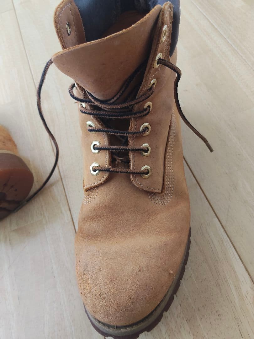 Timberland ベージュ ハイカットブーツ