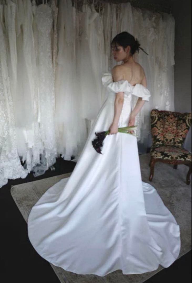 Dress Production オフショルダーAラインドレス　 W274WH