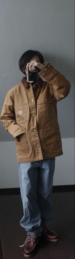 CarharttチョアコートSブラウンUSAワークジャケットダックジャケット
