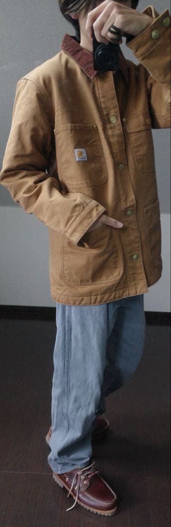 CarharttチョアコートSブラウンUSAワークジャケットダックジャケット