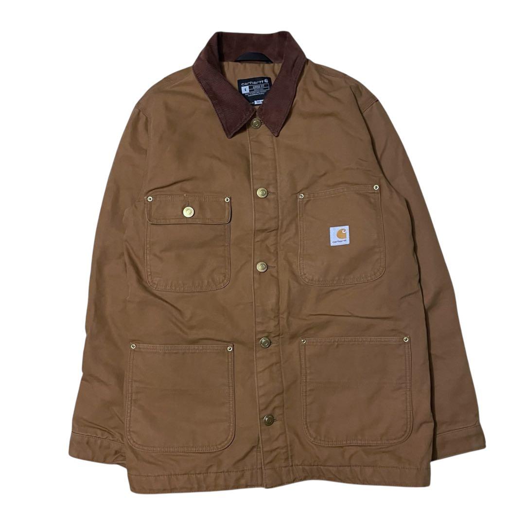 CarharttチョアコートSブラウンUSAワークジャケットダックジャケット
