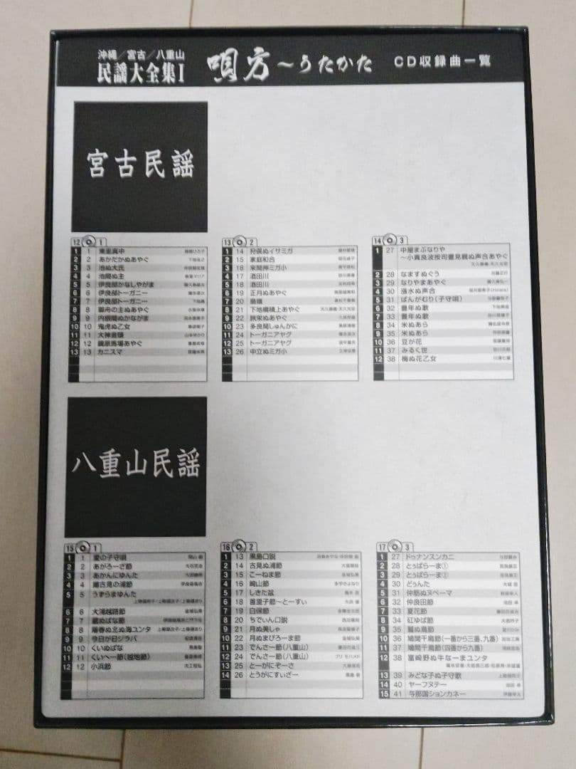 『沖縄 宮古 八重山民謡大全集（1）唄方～うたかた～』