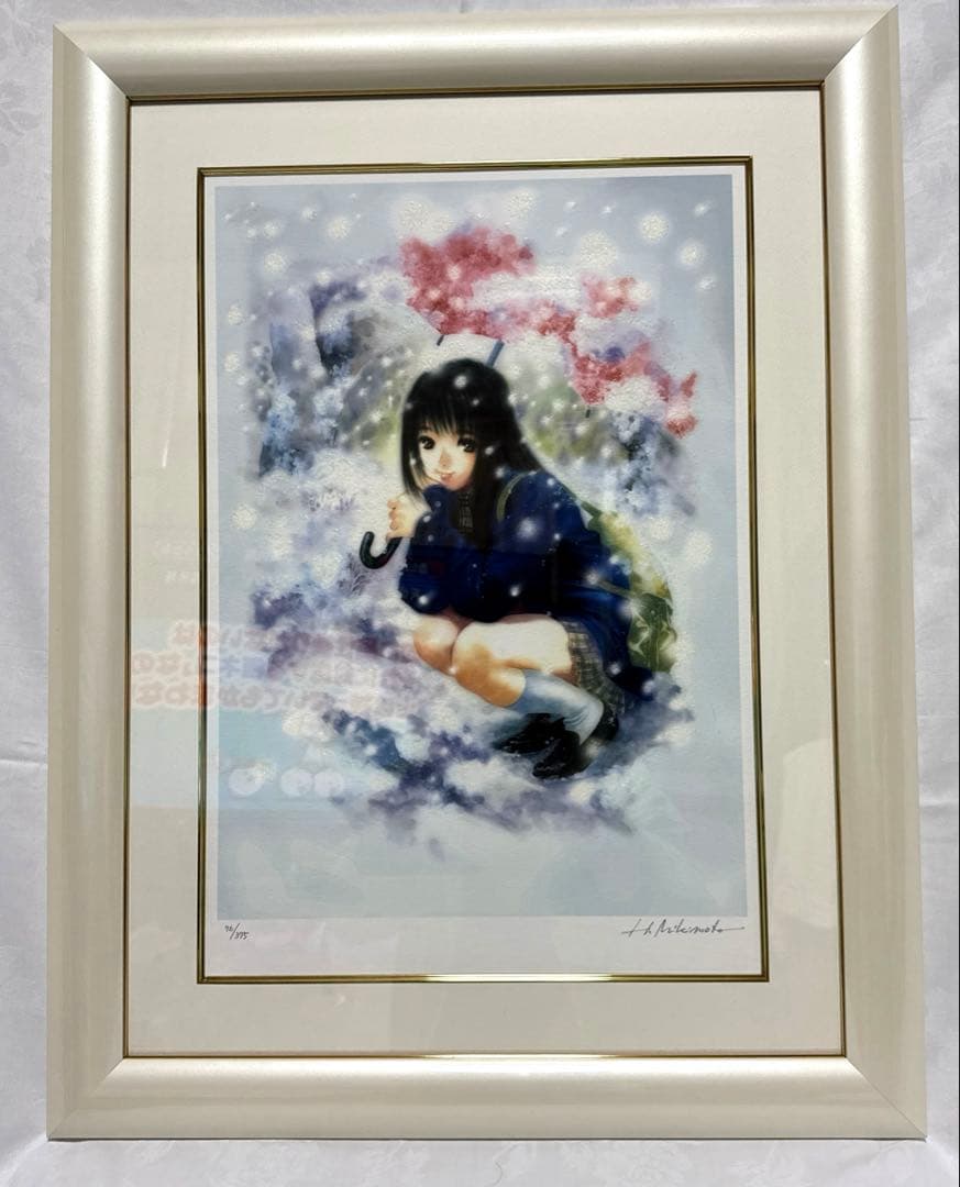 美樹本晴彦 FLAKE アールビバン 版画　直筆サイン