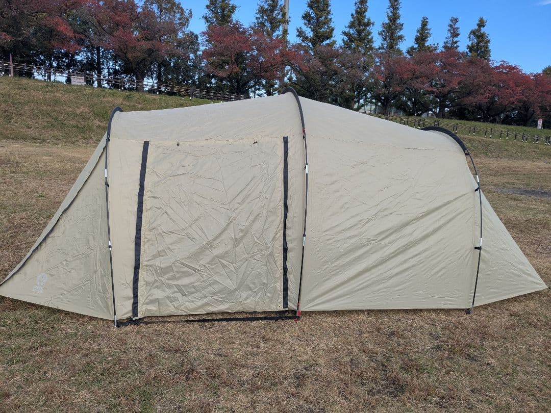 【美品】グリーンステージ　2ルームトンネルテント