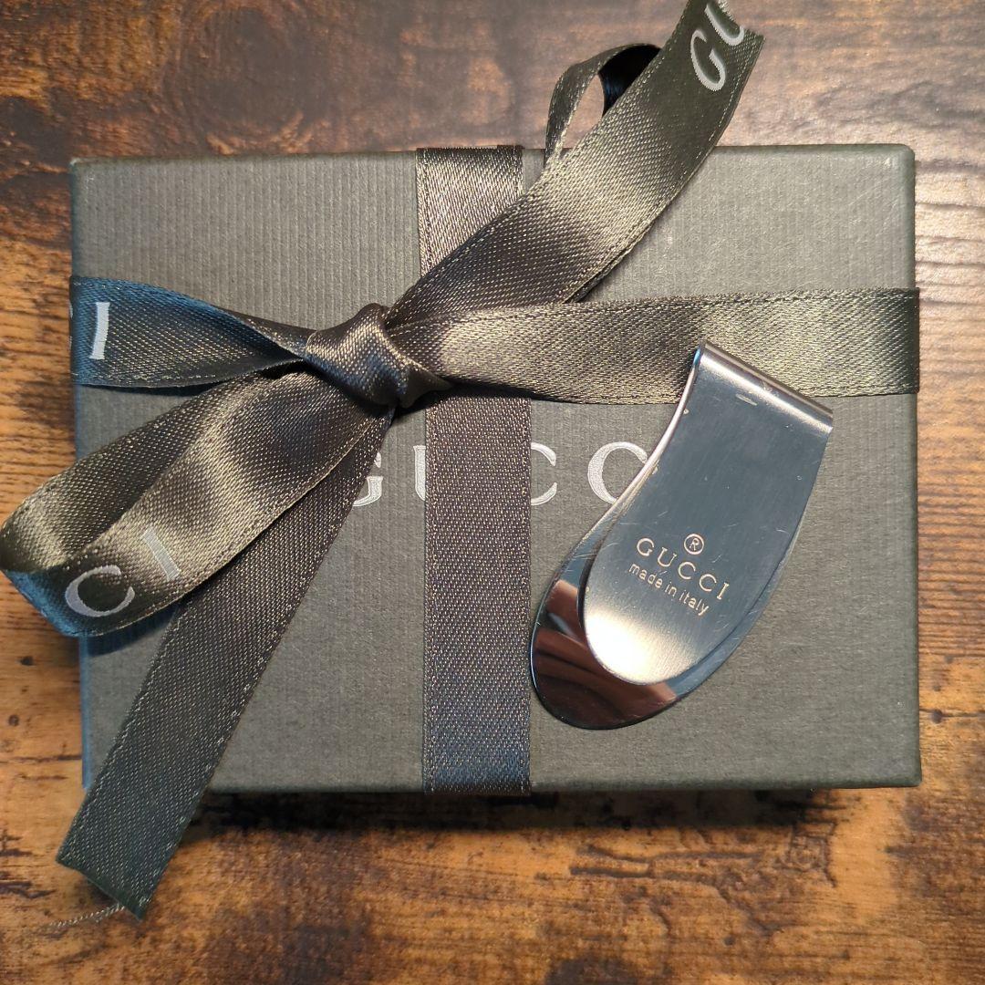 GUCCI ステンレススチール マネークリップ