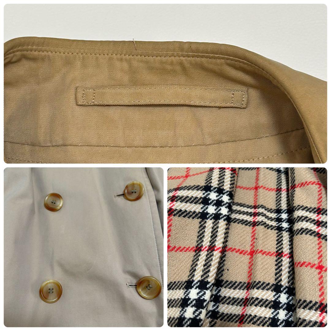 英国製 バーバリー トレンチコート ライナー付 ベルト コットン100% 44