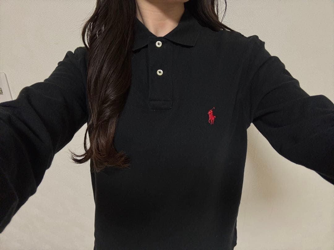 Polo Ralph Lauren 黒 長袖ポロシャツ♡