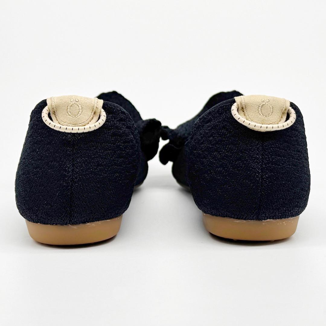 試着のみ Offen オッフェン pointed-FRIN フリル パンプス 黒