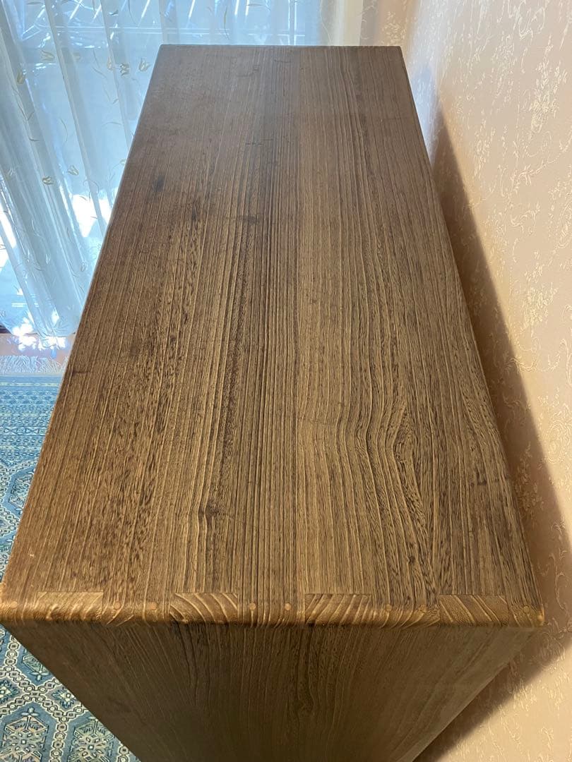 り*ち様 総桐箪笥　加茂桐箪笥朝倉家具　踊桐　焼桐仕上　8段引き天板天丸型　上5