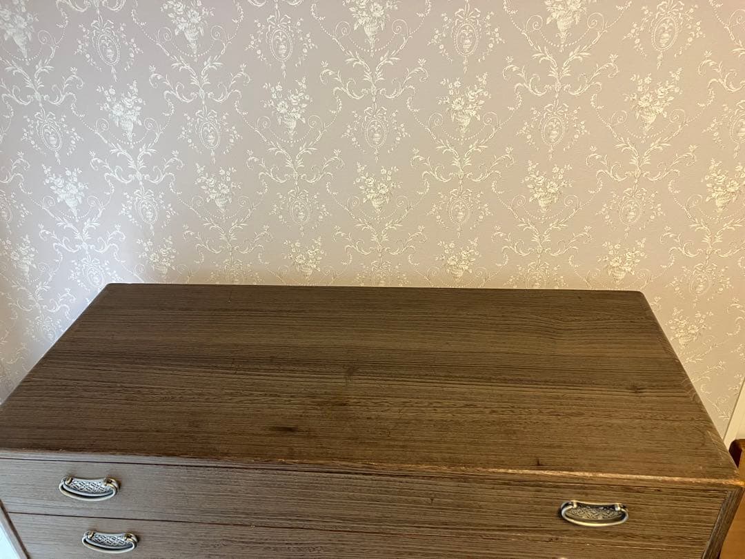 り*ち様 総桐箪笥　加茂桐箪笥朝倉家具　踊桐　焼桐仕上　8段引き天板天丸型　上5