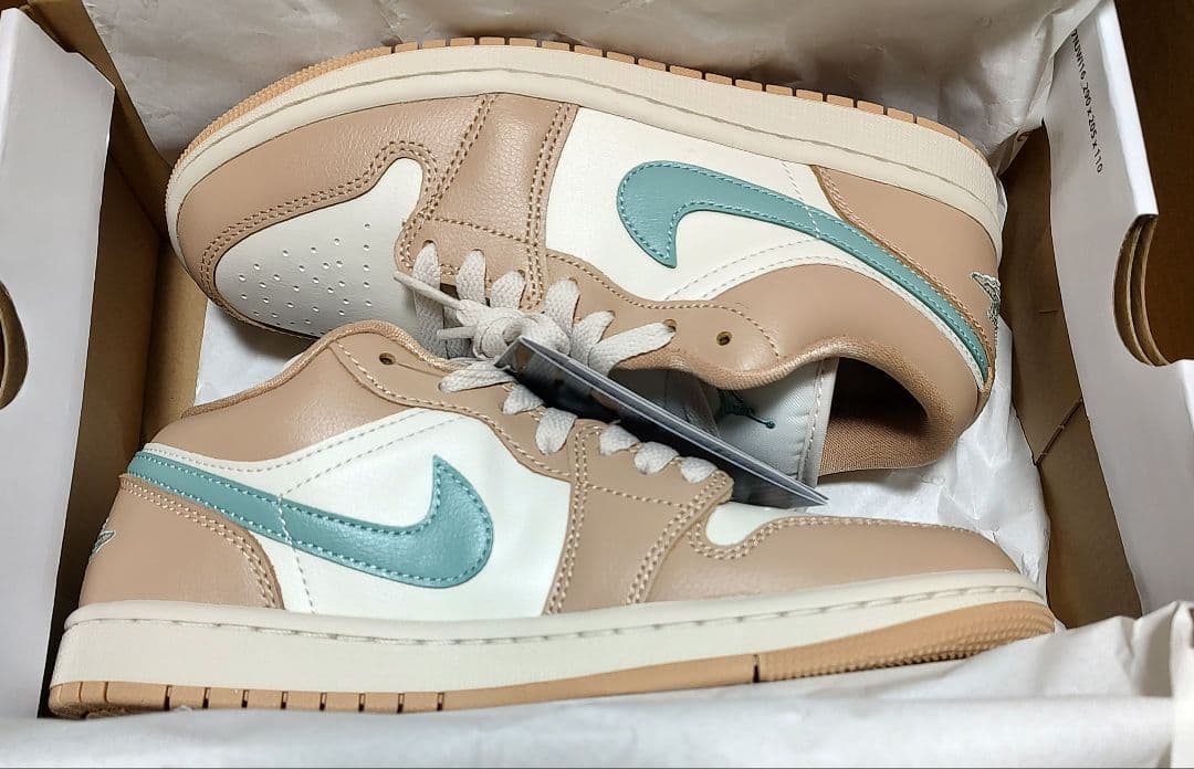 NIKE AIR JORDAN1 LOW ライトオールウッドブラウン 24cm