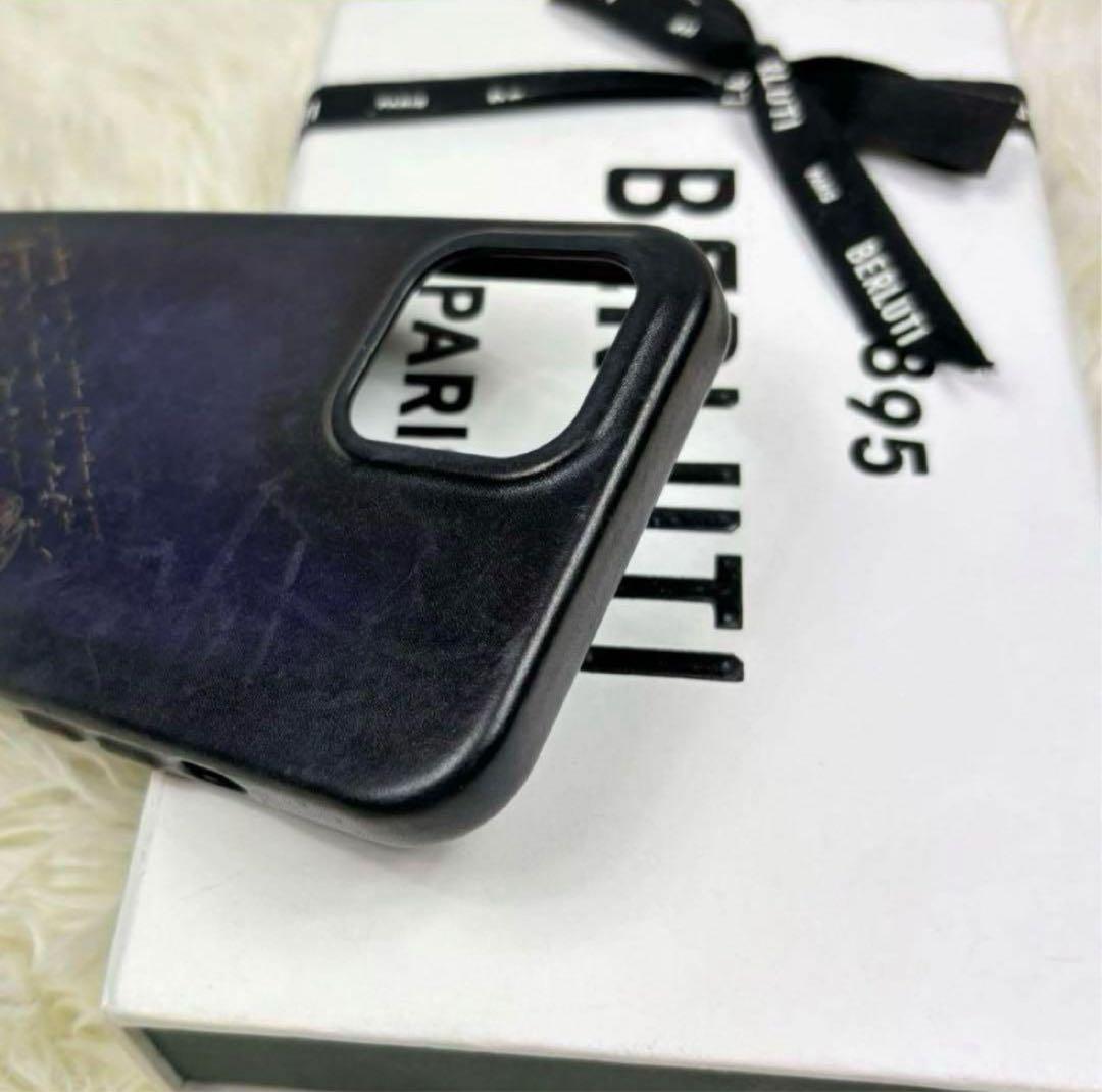 BERLUTI スマホケース　ユートピアブルー