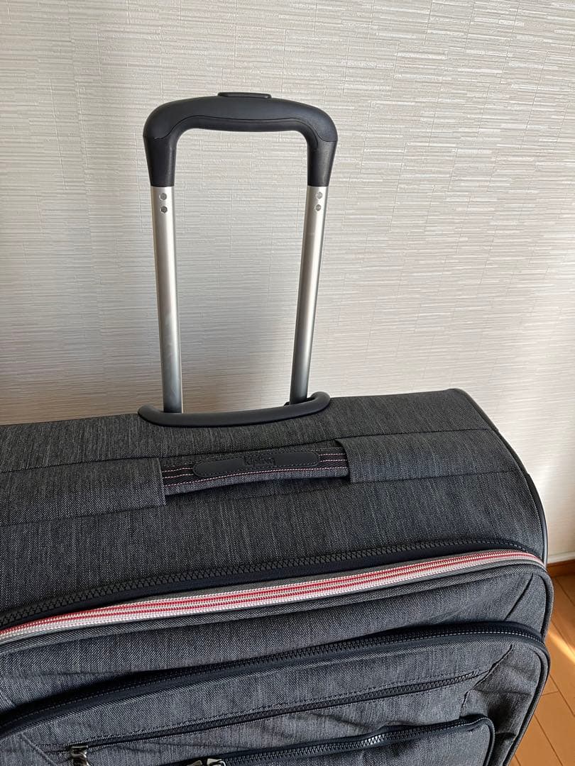 キプリング✳︎グレーデニム　キャリーバッグスーツケース　特大