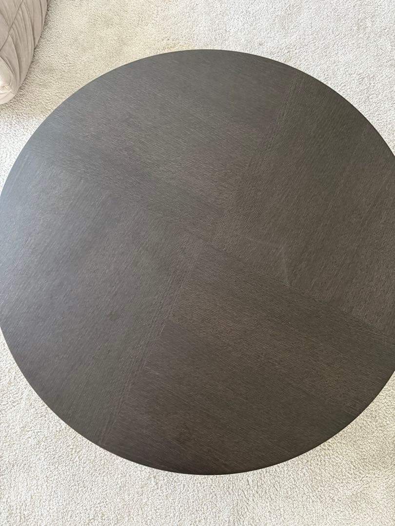 【たなか】ローテーブル IKEA 黒 丸テーブル　注意点ご確認願います