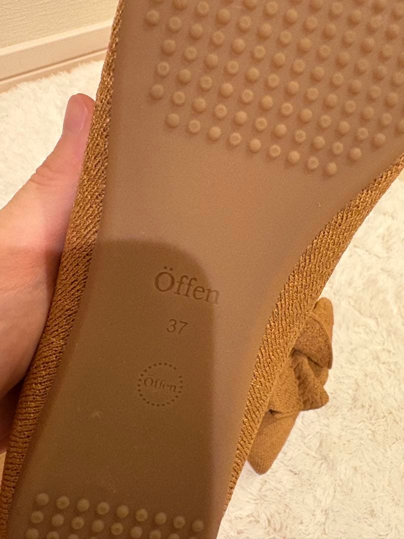 【美品】offen pointed-frin CAMEL 23.5