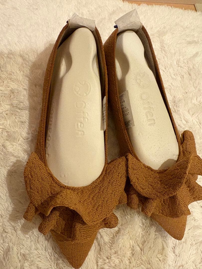 【美品】offen pointed-frin CAMEL 23.5