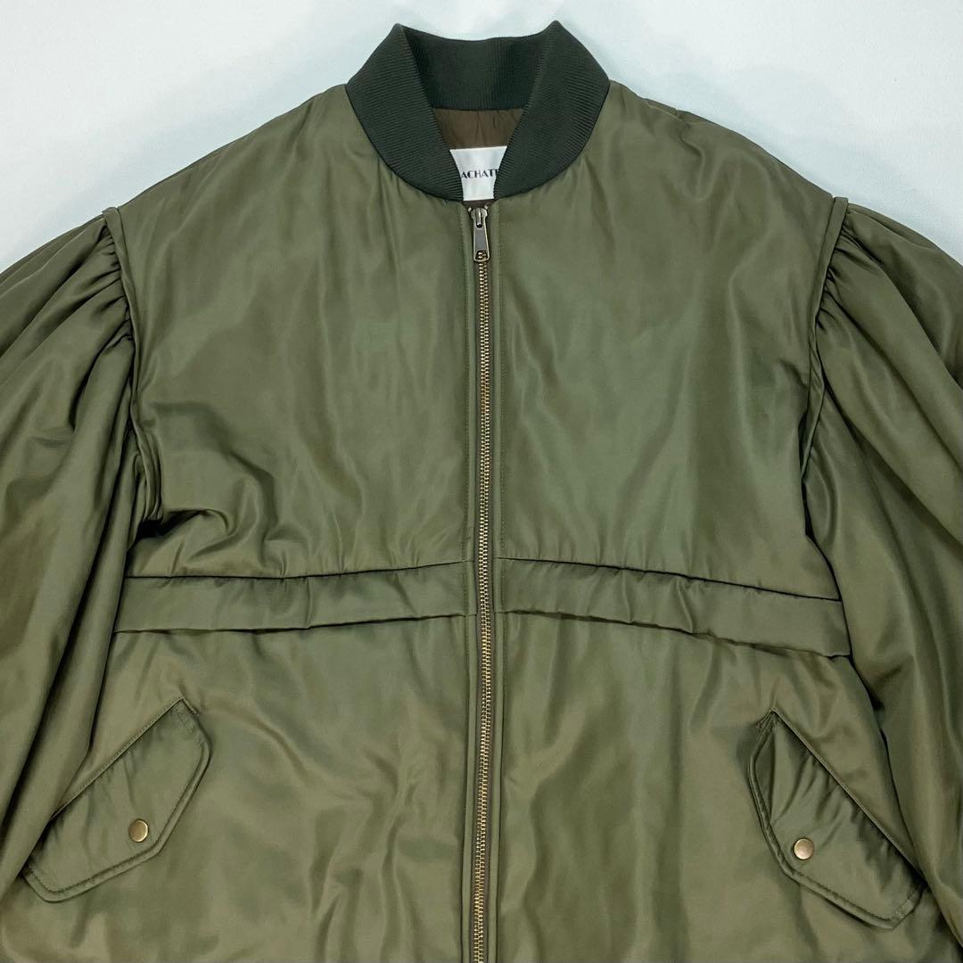 美品✨マチャット トップサーモフォルムコート　カーキ　フリーサイズ
