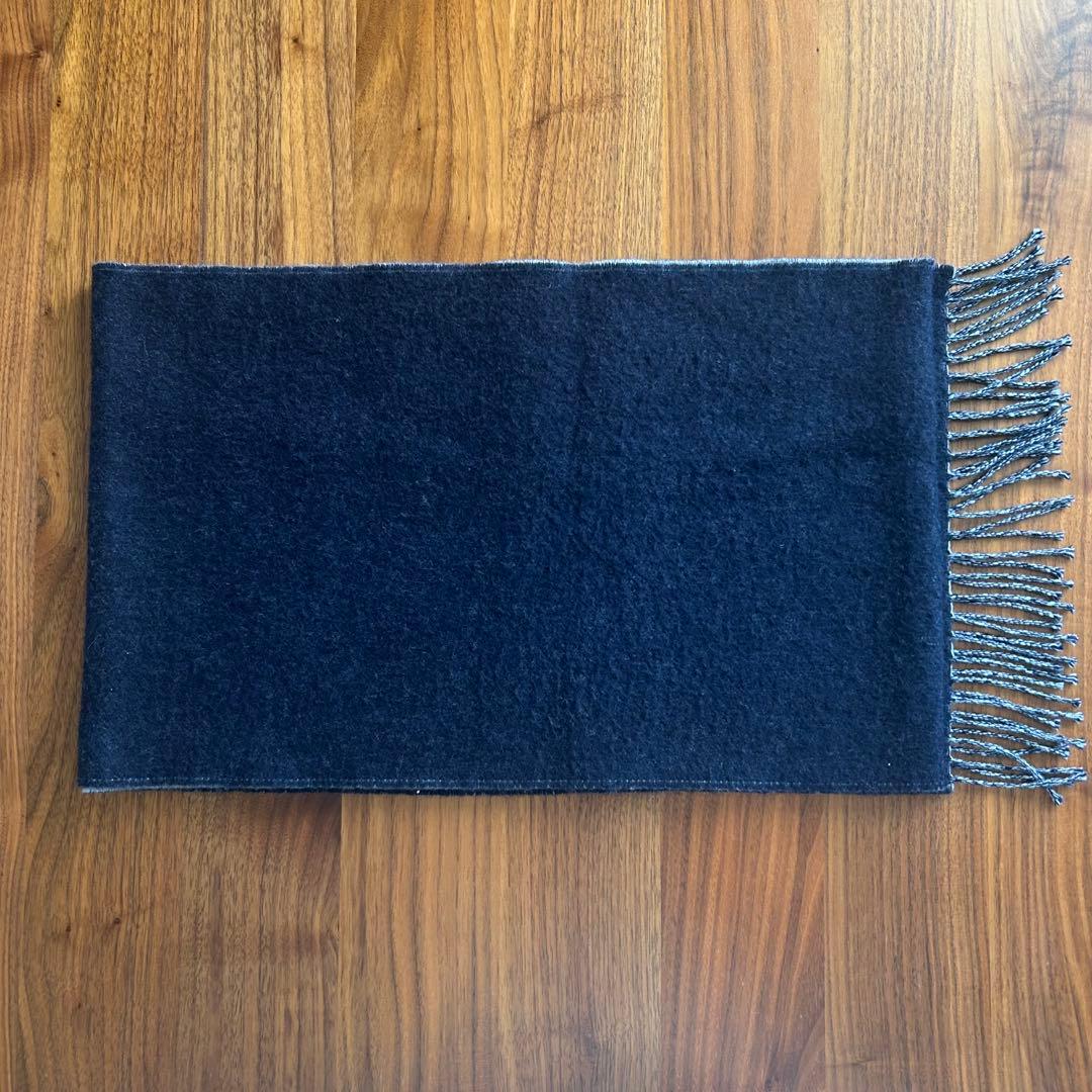 ※期間限定値下げ【美品】LOEWE ロエベ マフラー ウール×カシミヤ ネイビー