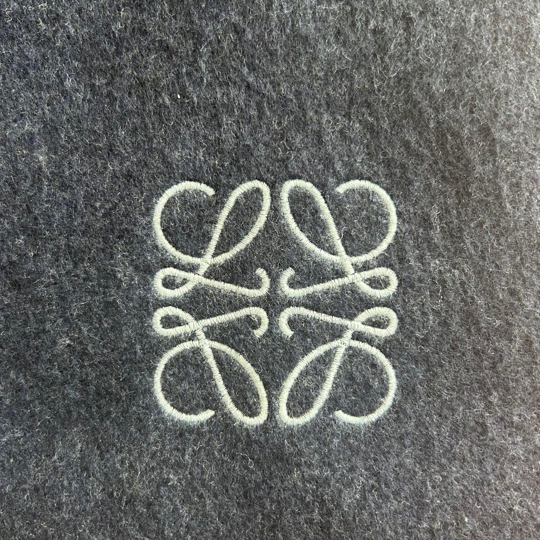 ※期間限定値下げ【美品】LOEWE ロエベ マフラー ウール×カシミヤ ネイビー