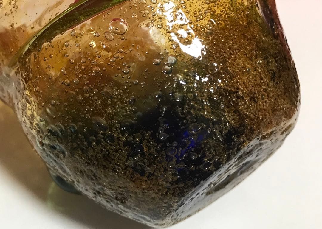 稲嶺盛吉　泡グラス　琉球ガラス工芸　アート