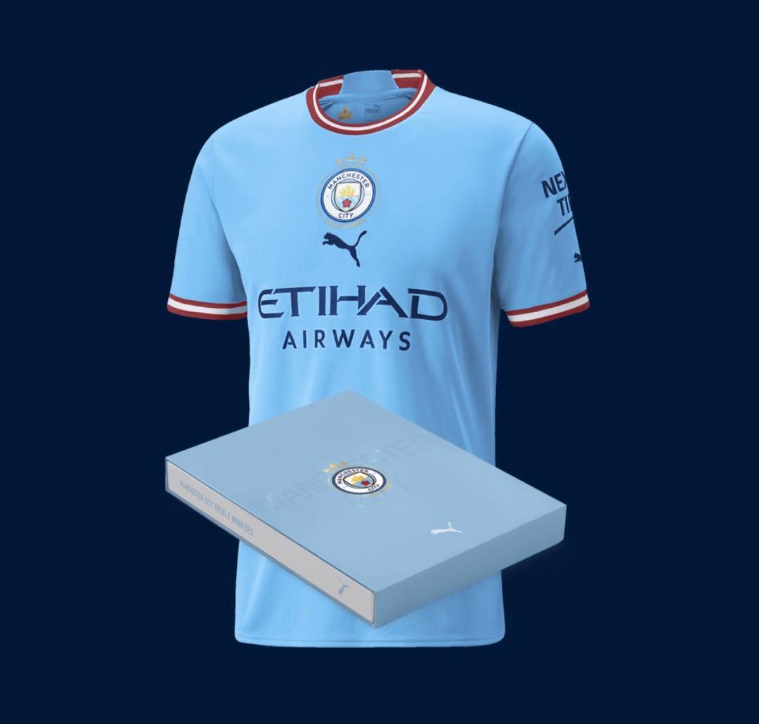 【未開封】マンチェスターシティ トレブル記念ユニフォーム2022/23