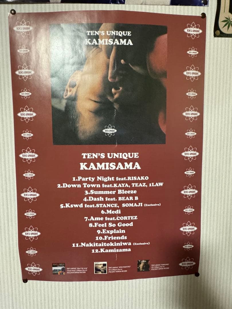 TEN'S UNIQUE レコード CD 激レアポスター　セット