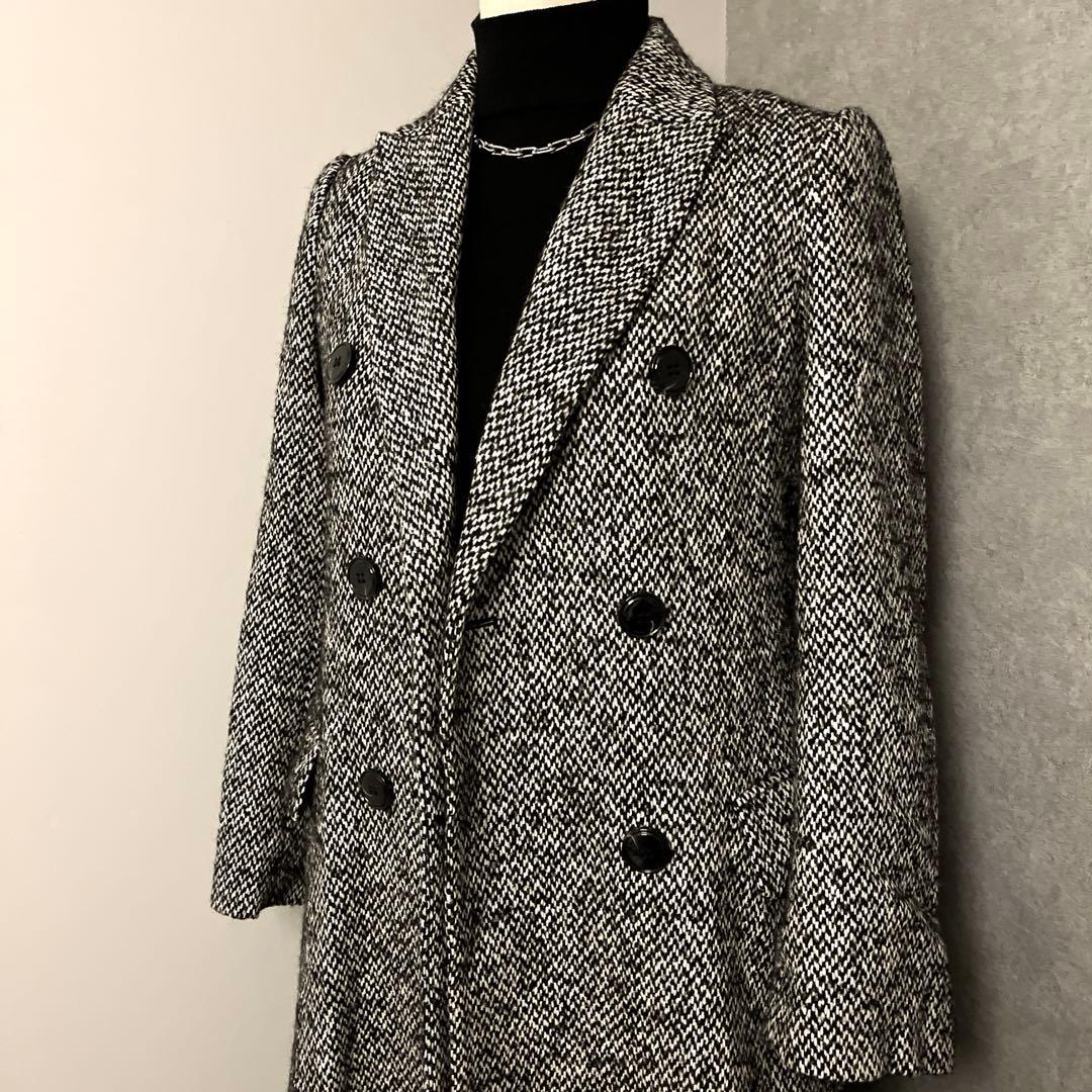 週末限定価格！MAX&Co.★ツイードチェスターコート　ダブル　ロング丈