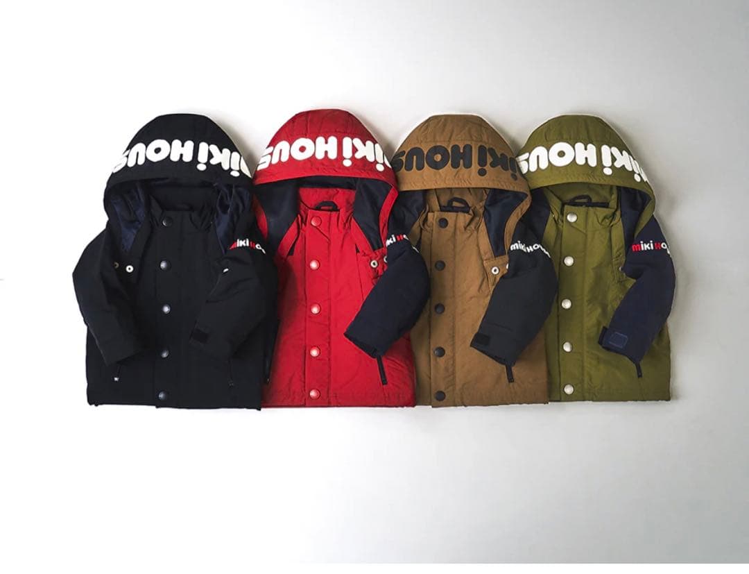 新品　新作　3.8万　ミキハウス　ロゴジャンパー110 ブラック　パーカー