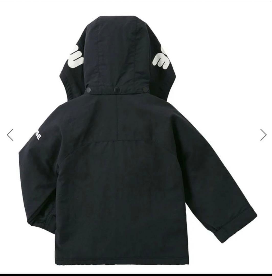 新品　新作　3.8万　ミキハウス　ロゴジャンパー110 ブラック　パーカー