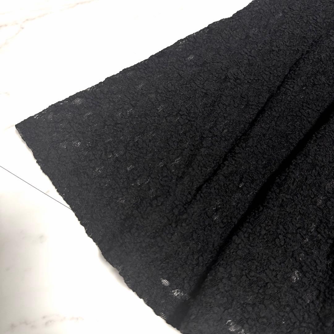 【美品】完売品✨️アニュアンス ヴィンテージ レース ドレス ロング 黒 美ライン