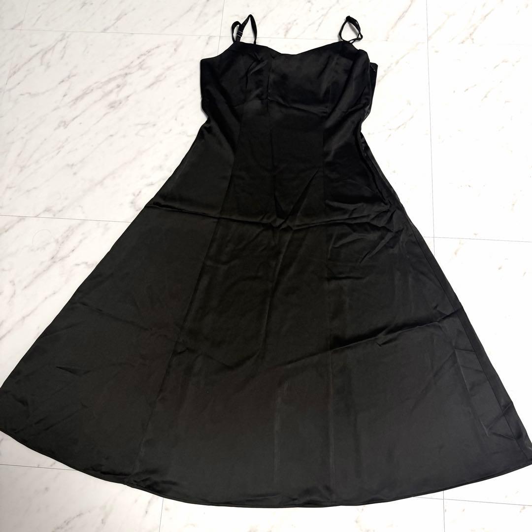 【美品】完売品✨️アニュアンス ヴィンテージ レース ドレス ロング 黒 美ライン