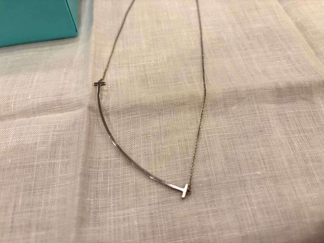 ティファニー　Tスマイル　ラージ　ネックレス　シルバー