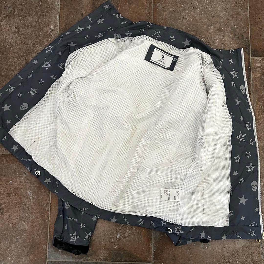 MARK&LONA レインウェア　セットアップジャケット パンツ 4way 総柄