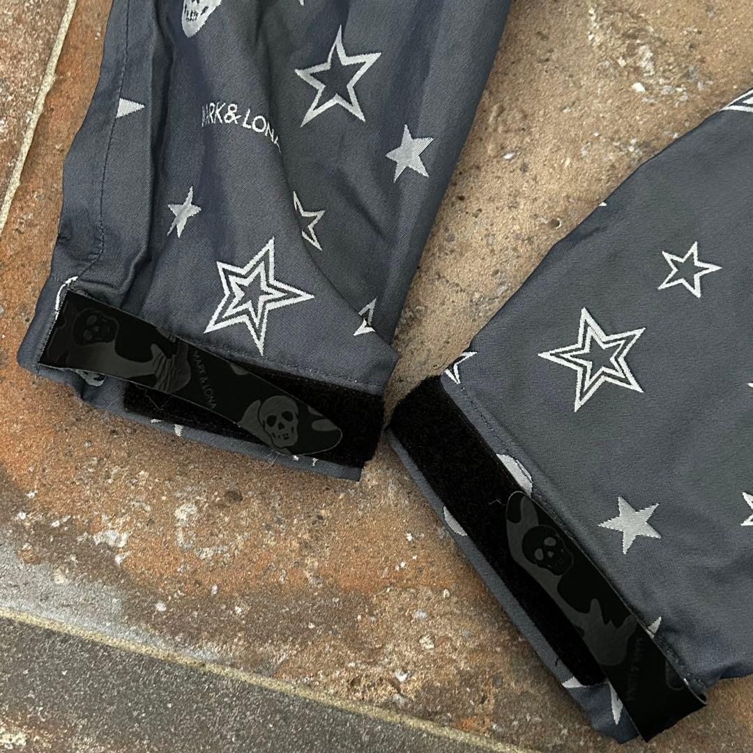 MARK&LONA レインウェア　セットアップジャケット パンツ 4way 総柄