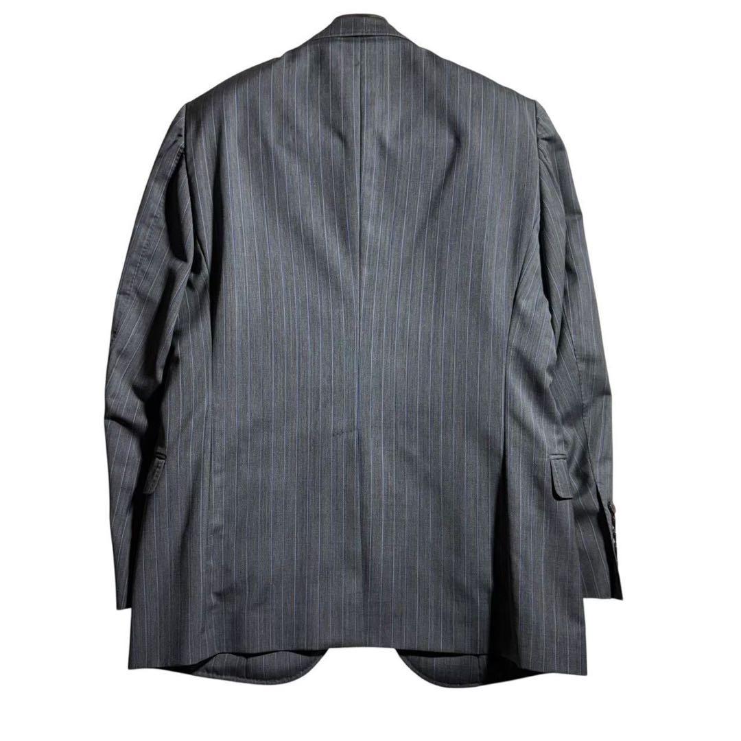GUCCI グッチ スーツ セットアップ 50R グレー ストライプ モヘア混