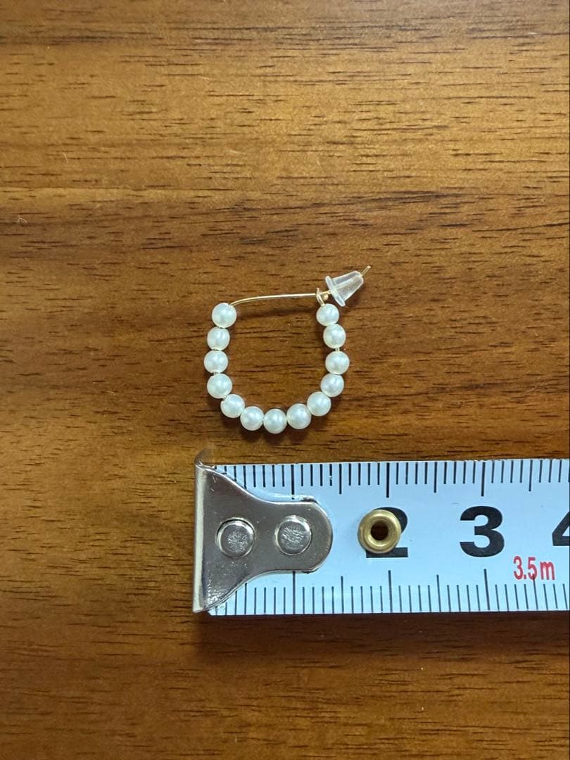 MAGNOLIA WHITE Baileyパールフープピアス