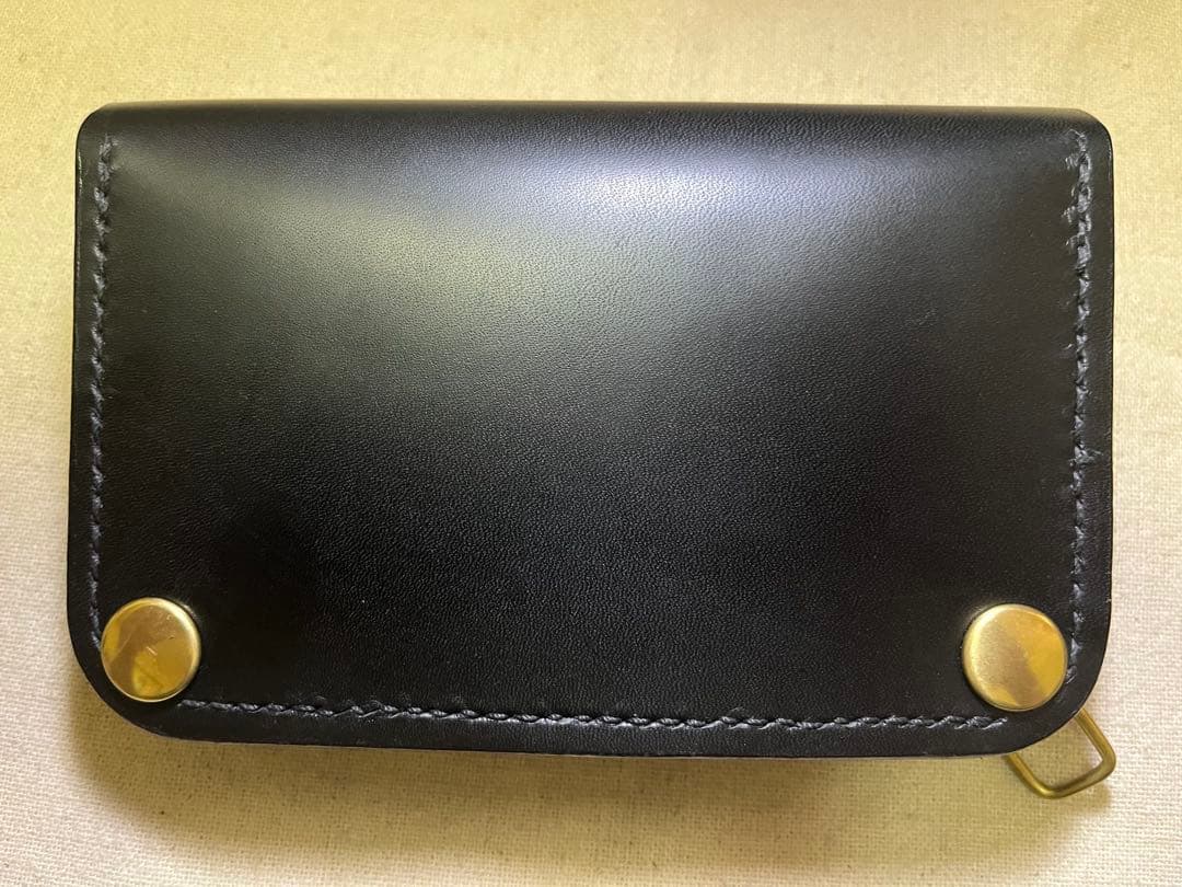 ミドル トラッカーウォレット 三層 ピックポケット無し ブラック