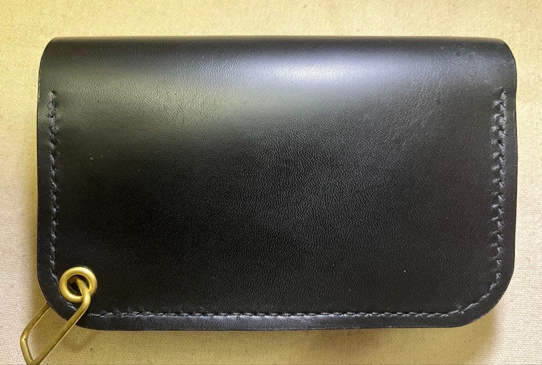 ミドル トラッカーウォレット 三層 ピックポケット無し ブラック