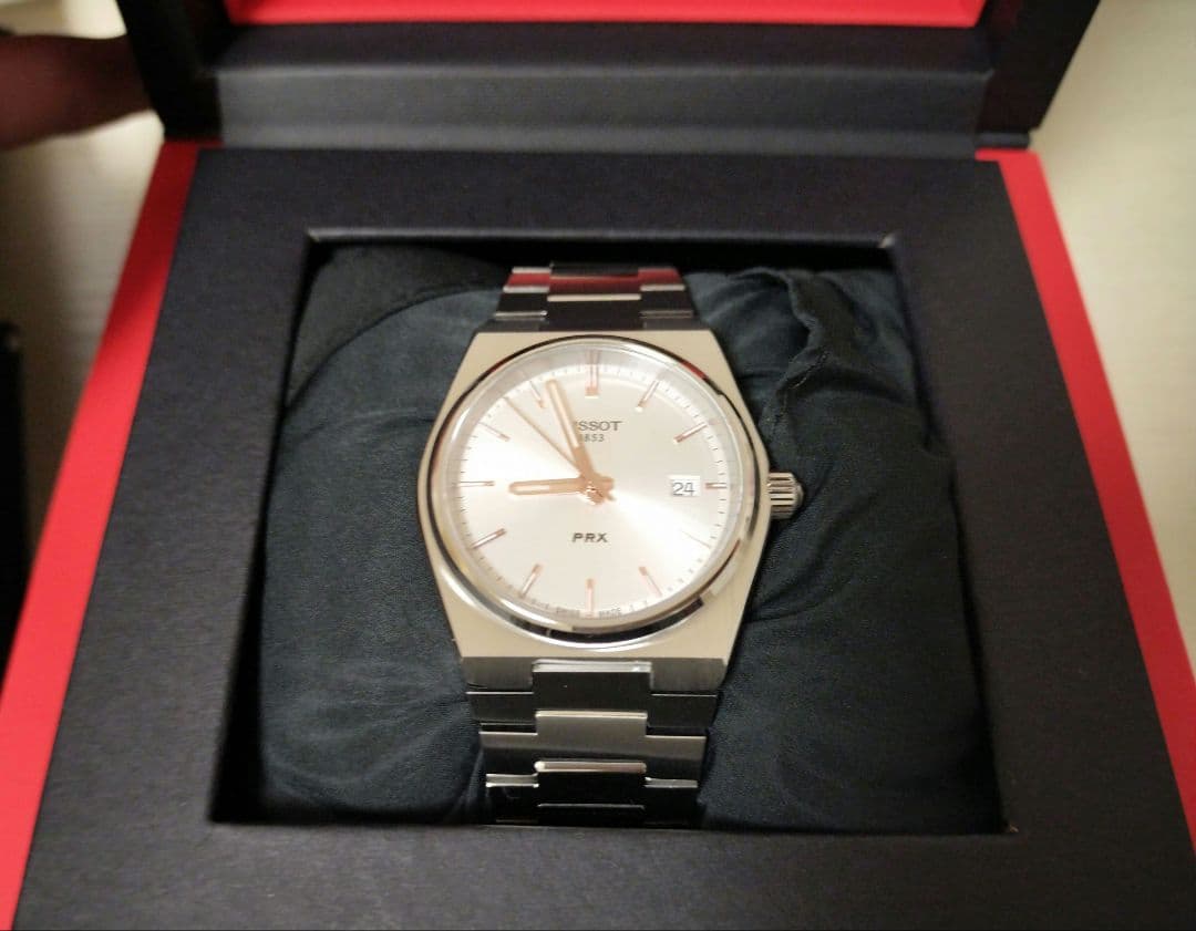 【極美品】TISSOT PRX クォーツ 35mm シルバー
