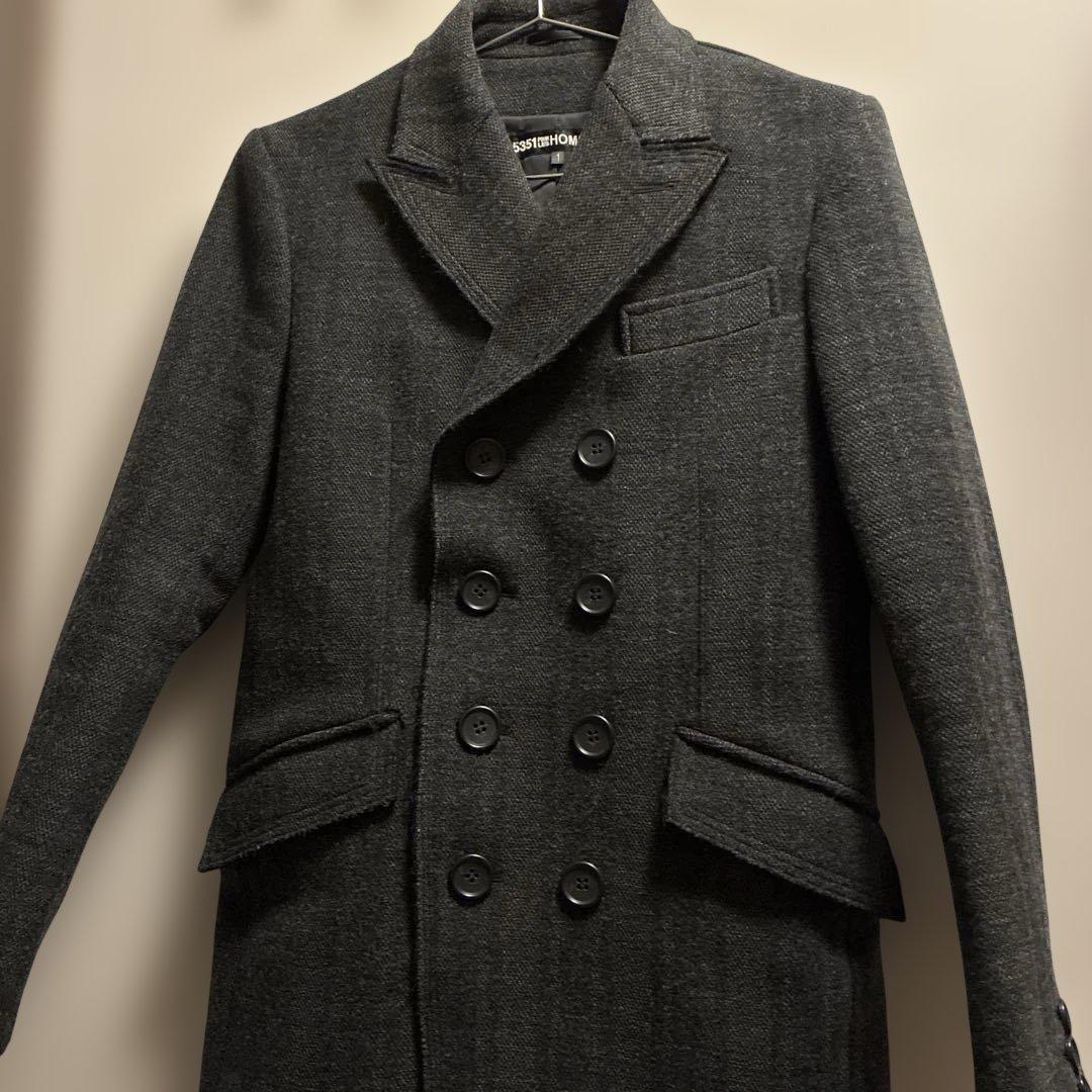 （575）5351pour les hommesダブルブレスト チェスターコート