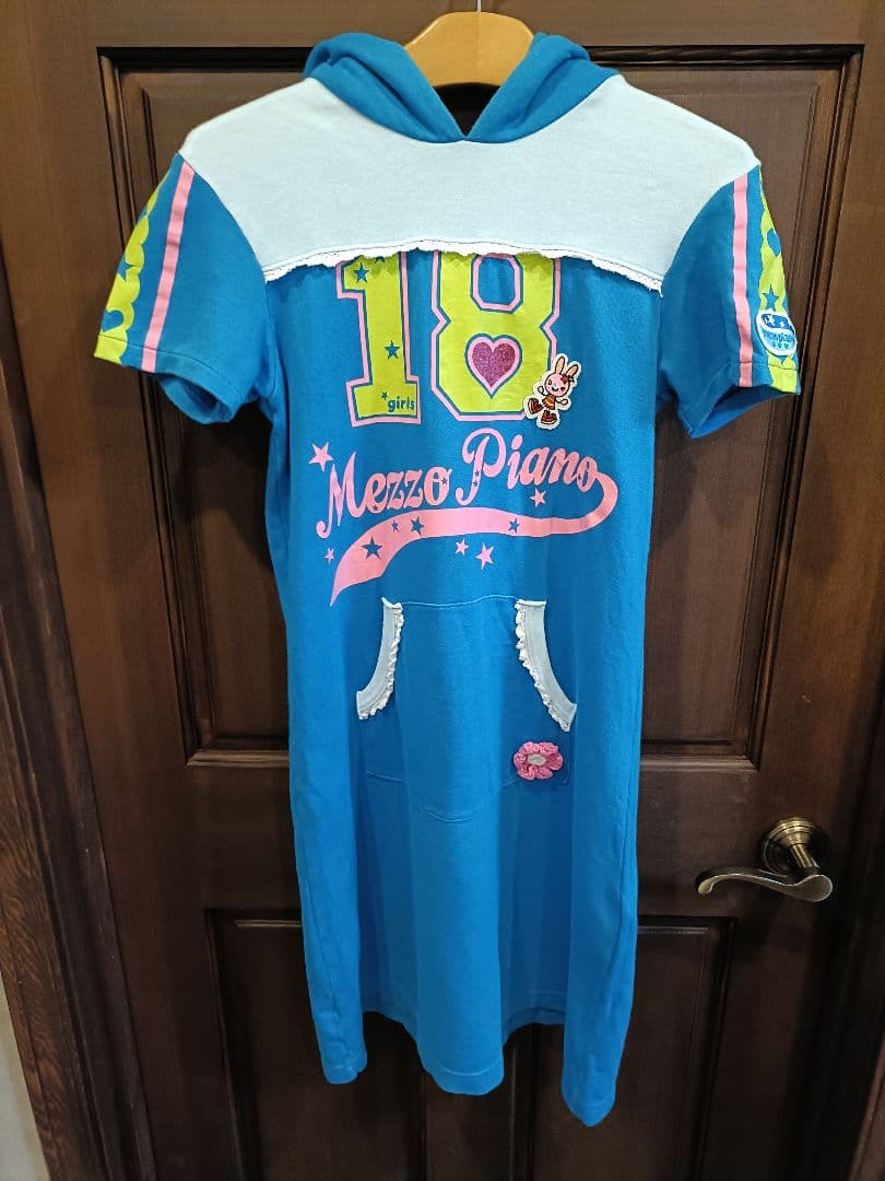 【美品】mezzo piano 半袖ワンピース　 160cm