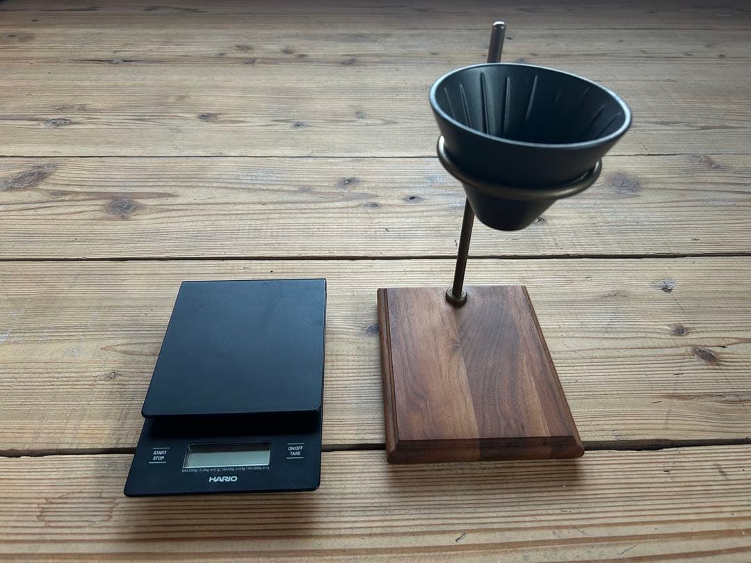 Hario ハリオ計量器　Kinto キントー磁器ドリッパー・スタンド セット