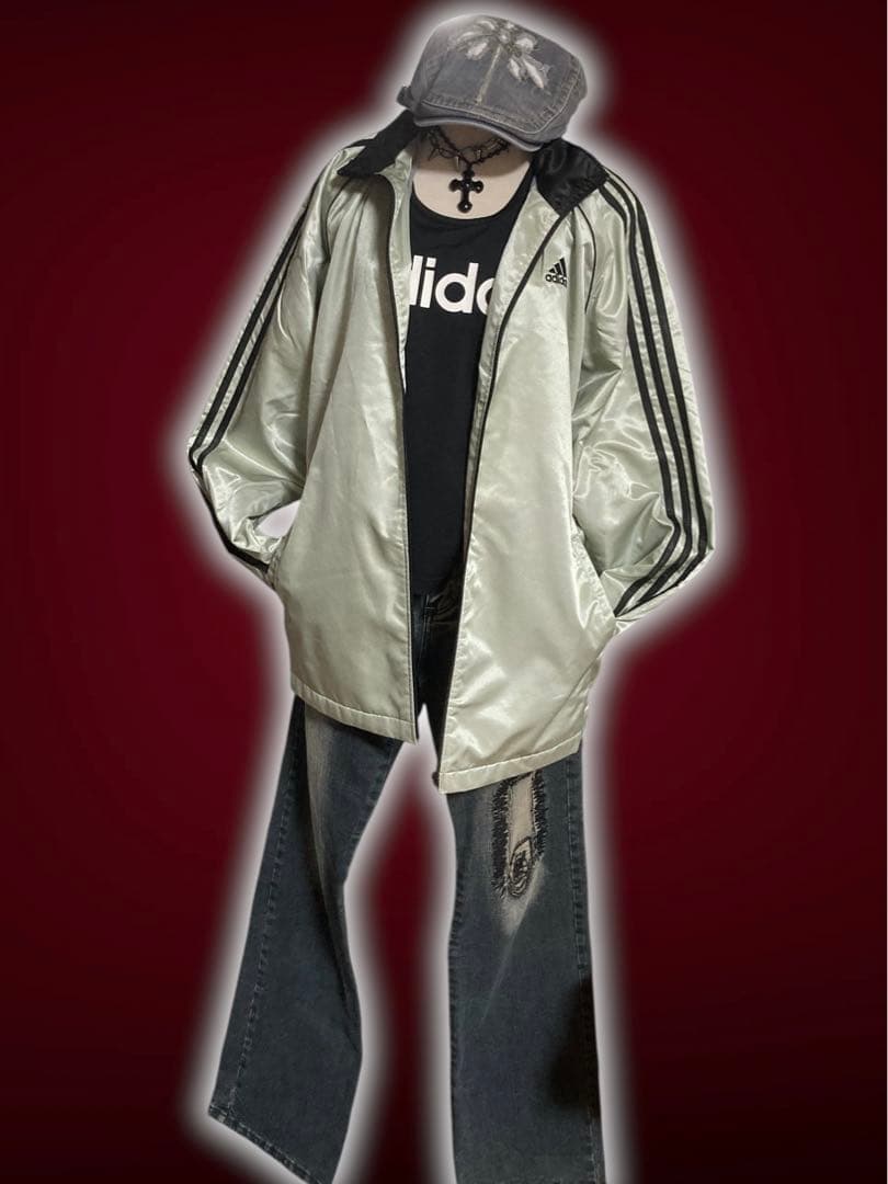 レアカラーy2k3本線adidasスポーツテックお兄系ロックトラック平成ギャル