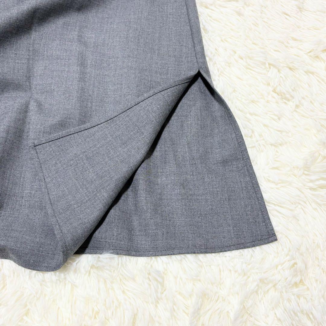 れい様【未使用タグ付き】23区　ウールストレッチツイル ピンタックワンピース