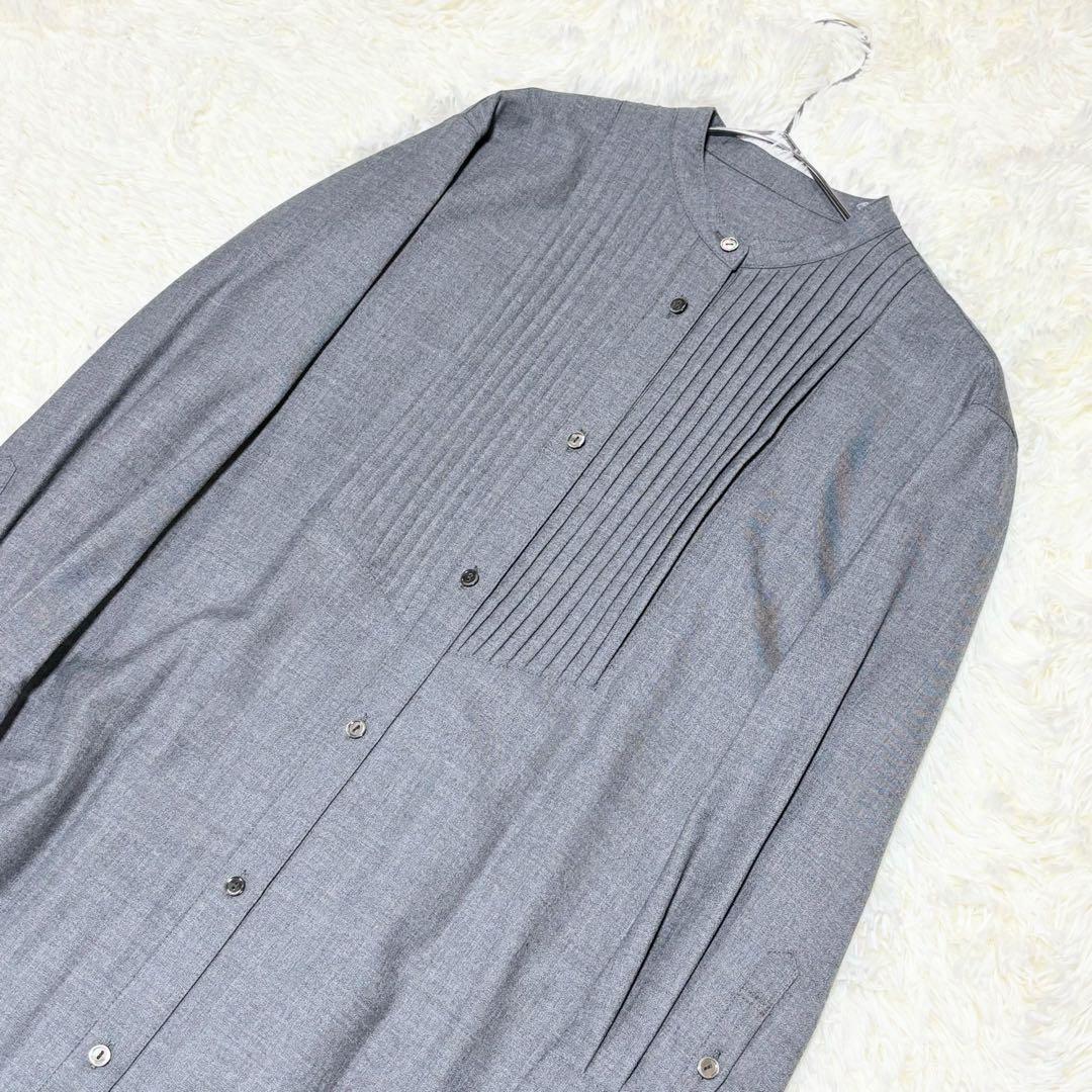 れい様【未使用タグ付き】23区　ウールストレッチツイル ピンタックワンピース