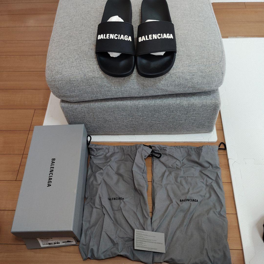BALENCIAGA ブラック プールサイド　サンダル 42　27.5cm