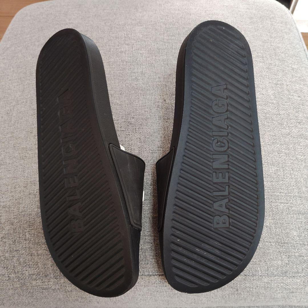 BALENCIAGA ブラック プールサイド　サンダル 42　27.5cm