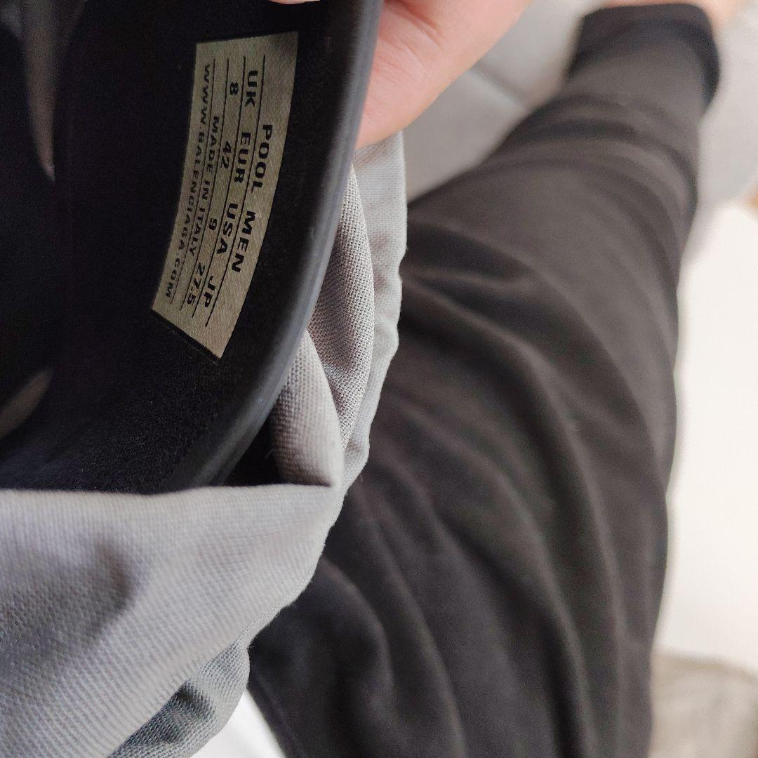 BALENCIAGA ブラック プールサイド　サンダル 42　27.5cm